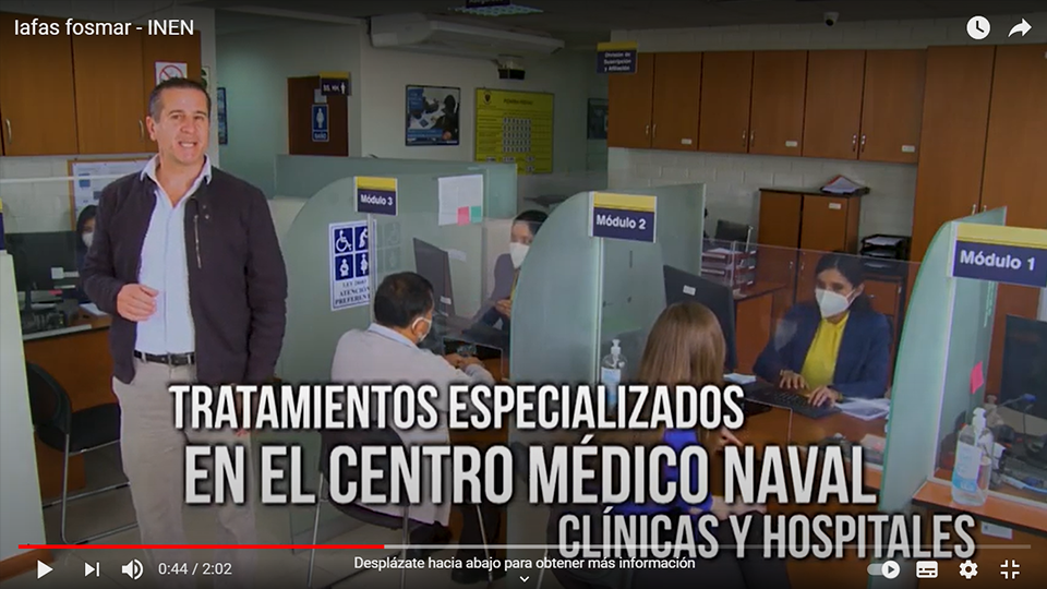 Vídeo – IAFAS de la Marina de Guerra del Perú firma convenio con INEN – Instituto Nacional de Enfermedades Neoplásicas